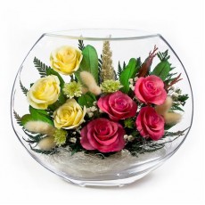 "NaturalFlowers" Арт: EMR5c-02 цветы в стекле